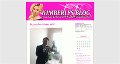 Desktop Screenshot of kimberlysblog.de